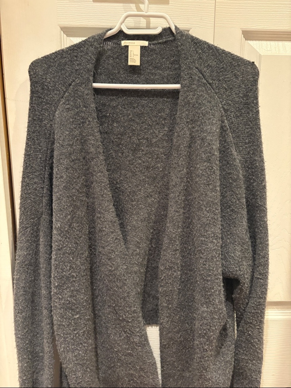 H&M Open-Front Women's Cardigan Sweater - Charcoal